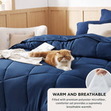 Bedsure Comforter Set - 7 Pieces Solid