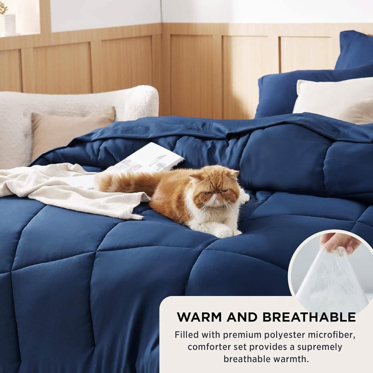 Comforter Set - 7 Pieces Solid