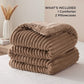Striped Flannel Comforter Set