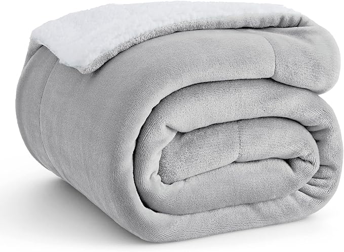 Sherpa and Fleece Reversible Blanket