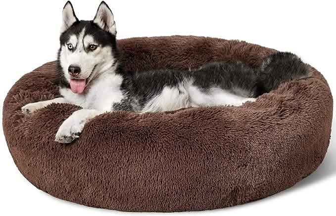 Calming Donut Bed for Dogs and Cats