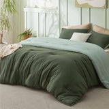 Prewashed Plain Comforter Set