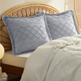 Tufted Embroidery Pillow Shams