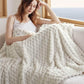 Textured Bubble Flannel Fleece Blanket