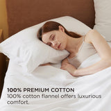 Bedsure 100% Cotton Flannel Pillowcases