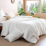 Washed Cotton Linen Comforter Set