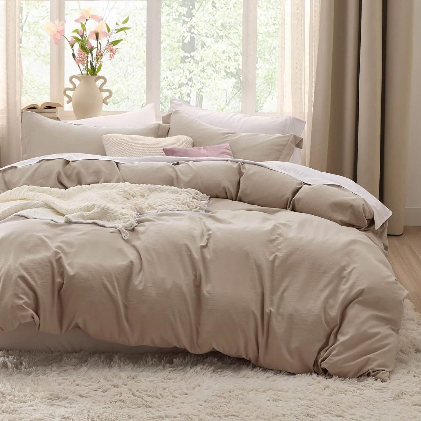 Prewashed Polyester Microfiber Duvet Cover Set