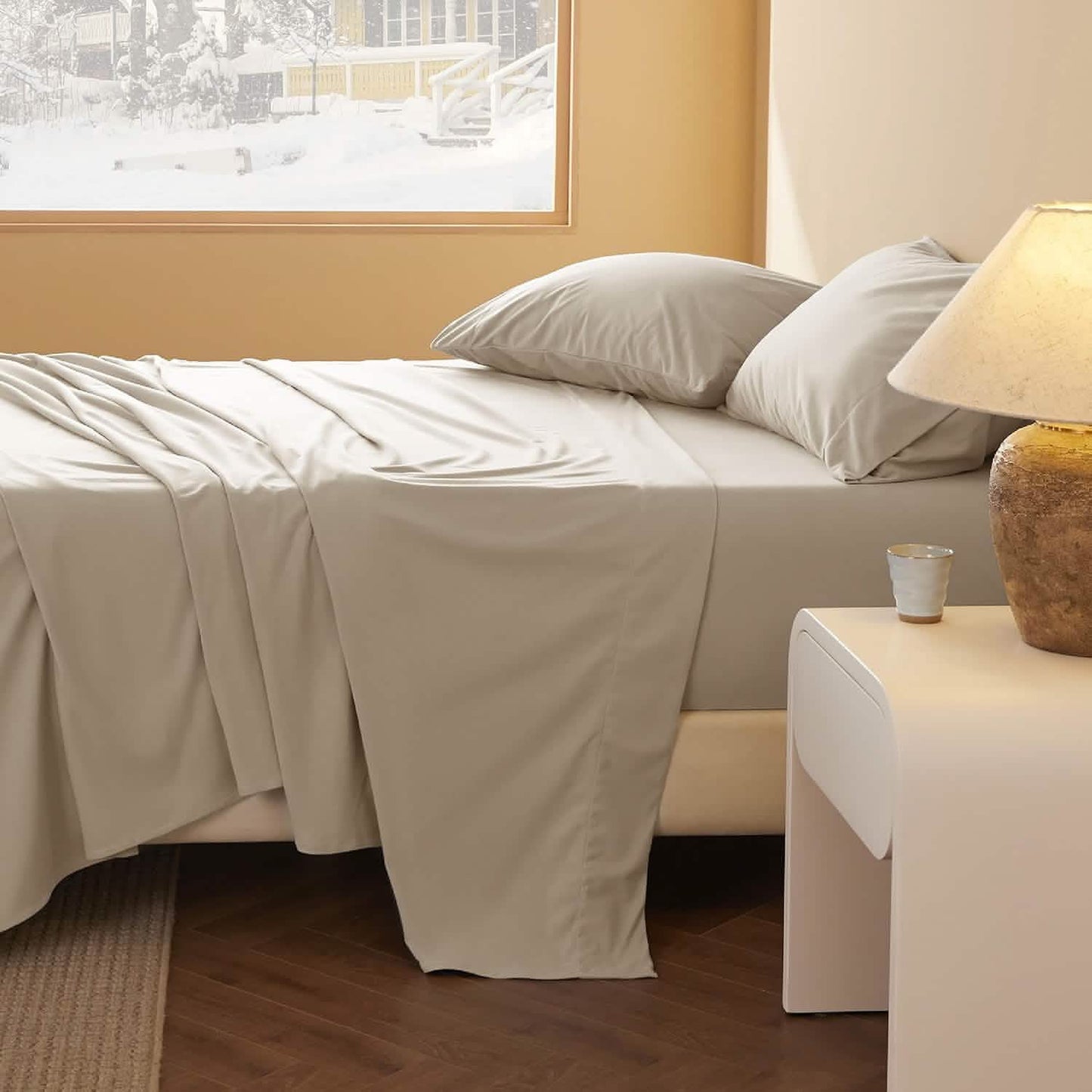 Faux Cotton Flannel Sheet Set