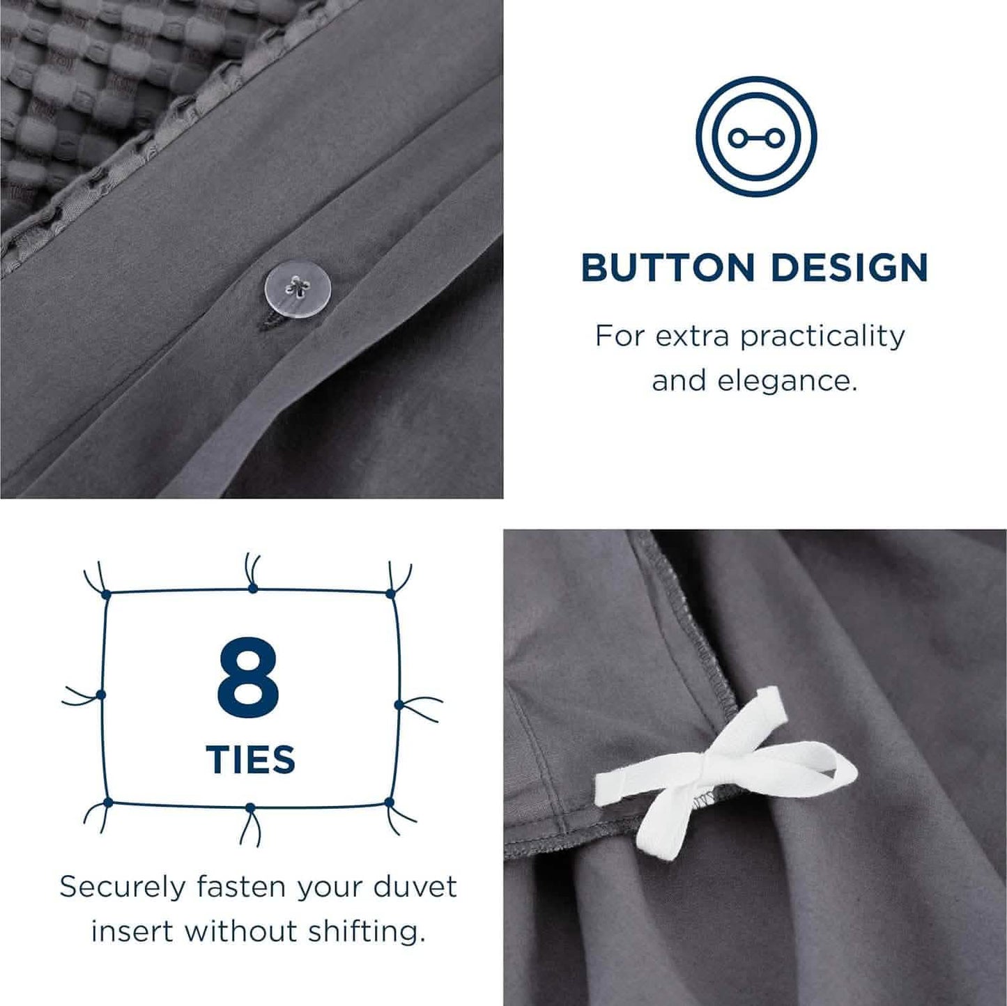 Rayon Derived from Bamboo and Cotton Duvet Cover Set