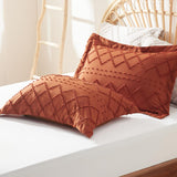 Tufted Embroidery Pillow Shams