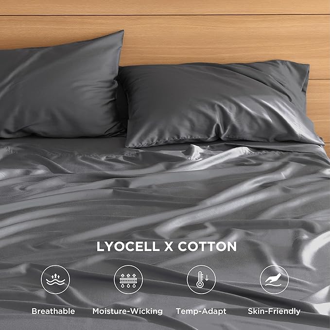 Lyocell Cotton Sheet Set - Cooling Sheets