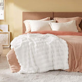 Fuzzy Wave Faux Fur Blanket