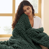 Chunky Knit Chenille Blanket