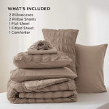 Bedsure Seersucker Bed-in-a-Bag