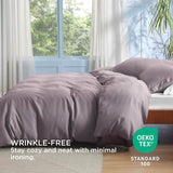 Polyester and Rayon Derived Duvet Cover Set