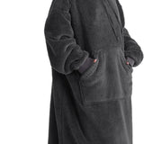 Ultra Soft Long Shaggy Sherpa Hooded Blanket