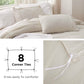 Striped Tufted Embroidery Duvet Cover Set