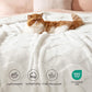 Acquard Decorative Shaggy Fleece Blanket