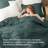 Polyester and Rayon Derived Duvet Cover Set