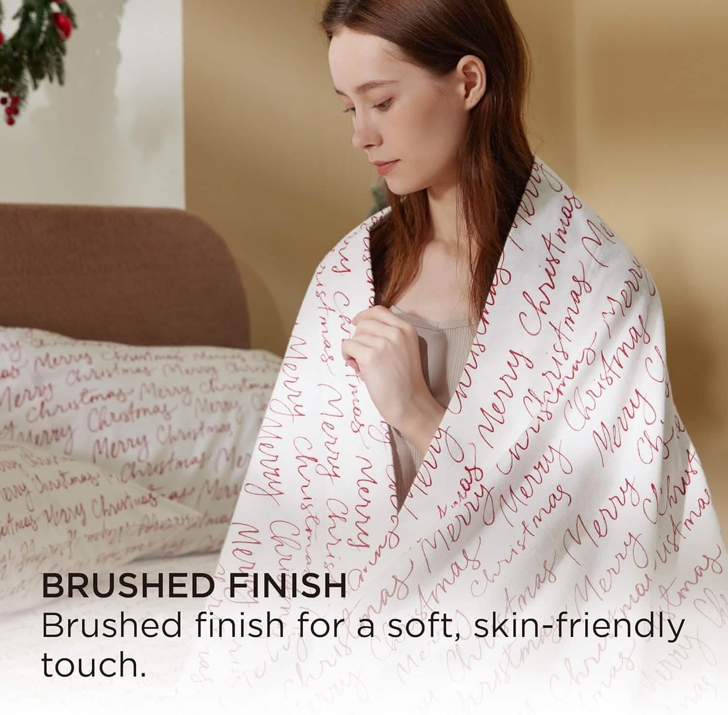 100% Cotton Flannel Sheets Burgundy