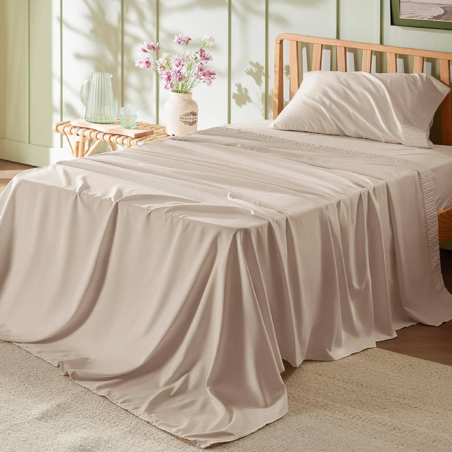 Ruched Sheet Set-2