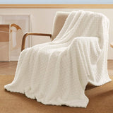 Jacquard Shaggy Sherpa Fleece Blanket