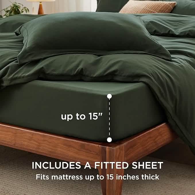 Comprehensive Prewashed Duvet Cover Set