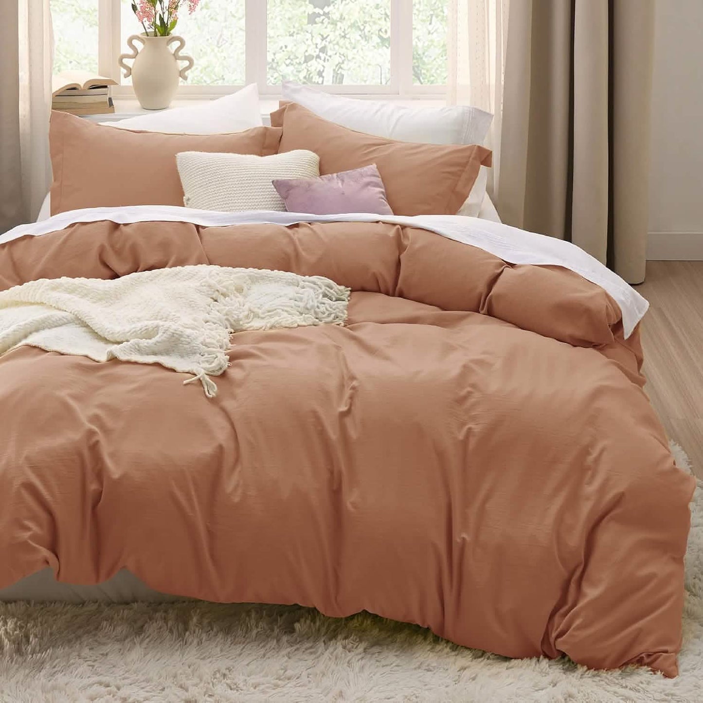 Prewashed Polyester Microfiber Duvet Cover Set