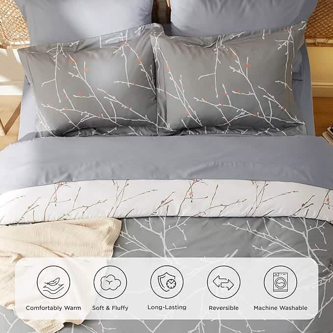 Tree Branch Floral Pattern Bed in A Bag