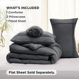 Bedsure Pinch Pleat Comforter set