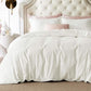 100% Cotton Stripe Slub Print Duvet Cover Set