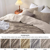 Prewashed Plain Comforter Set