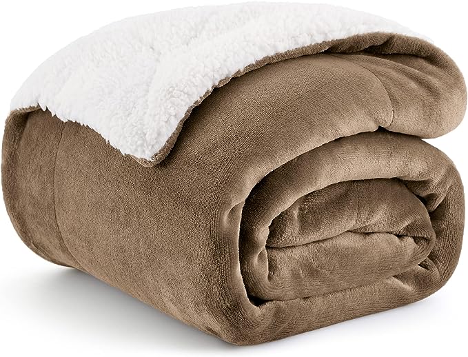 Sherpa and Fleece Reversible Blanket