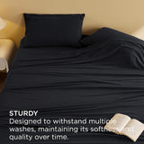 Bedsure Faux Cotton Flannel Sheet Set