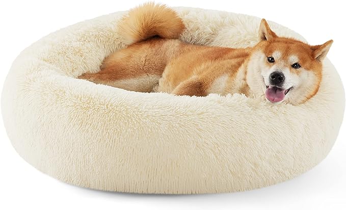 Calming Donut Bed for Dogs and Cats