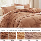 Bedsure Striped Tufted Embroidery Duvet Cover Set