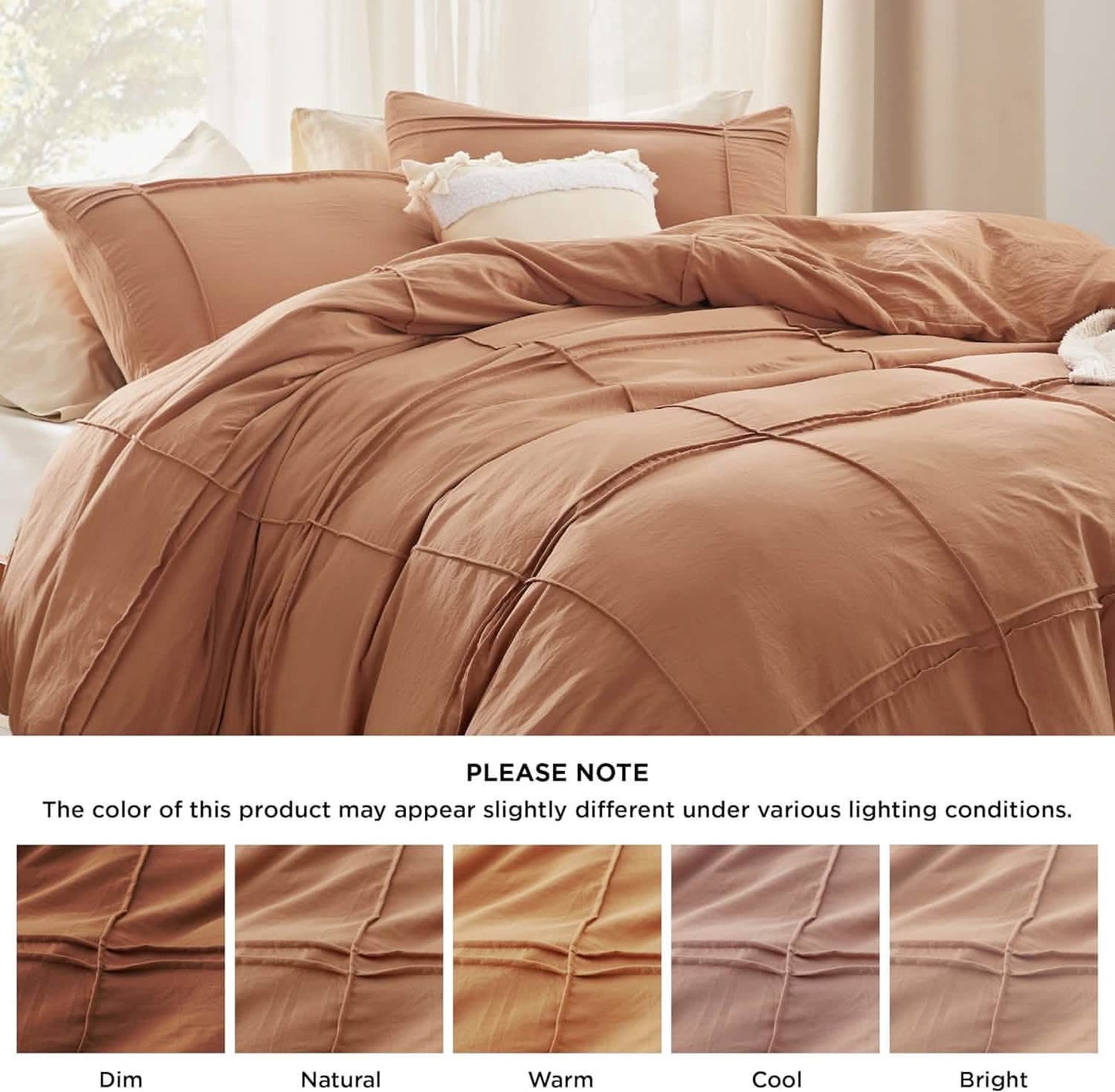 Striped Tufted Embroidery Duvet Cover Set