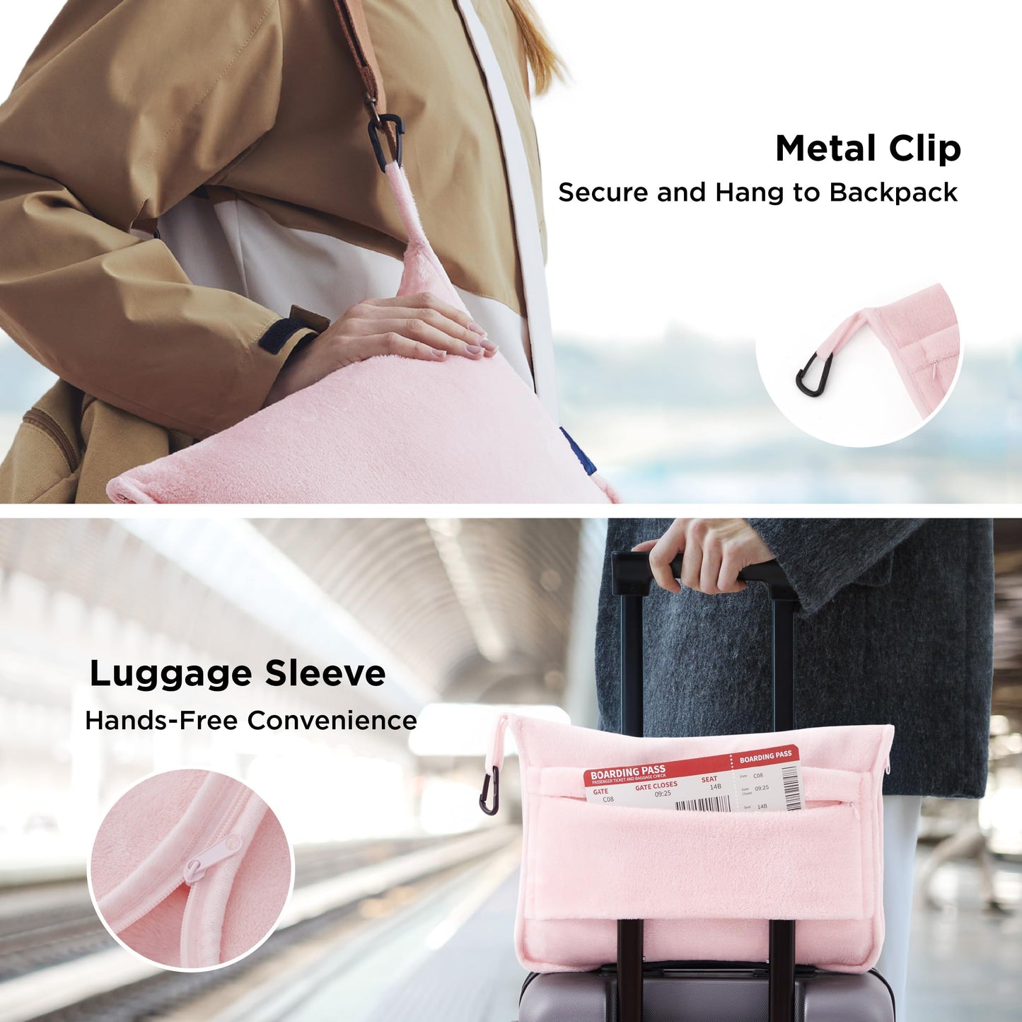 2-in-1 Flannel Travel Essential Set