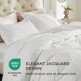 Bedsure 100% Cotton European Palace Jacquard Duvet Cover Set