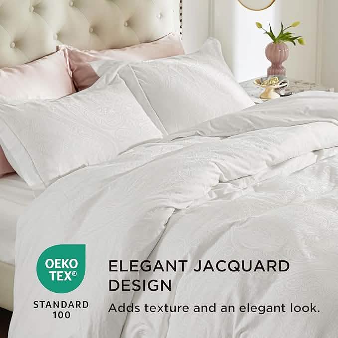 100% Cotton European Palace Jacquard Duvet Cover Set