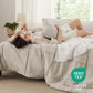 Striped Tufted Embroidery Duvet Cover Set