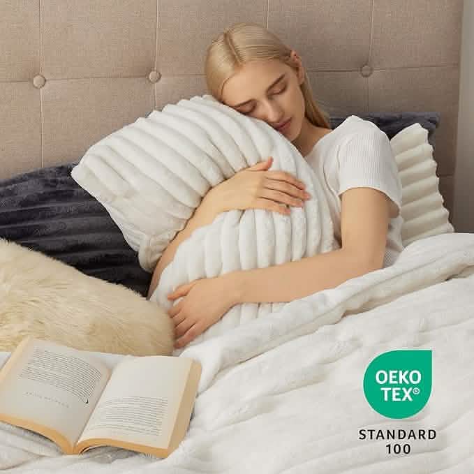 Striped Flannel Duvet Cover Set