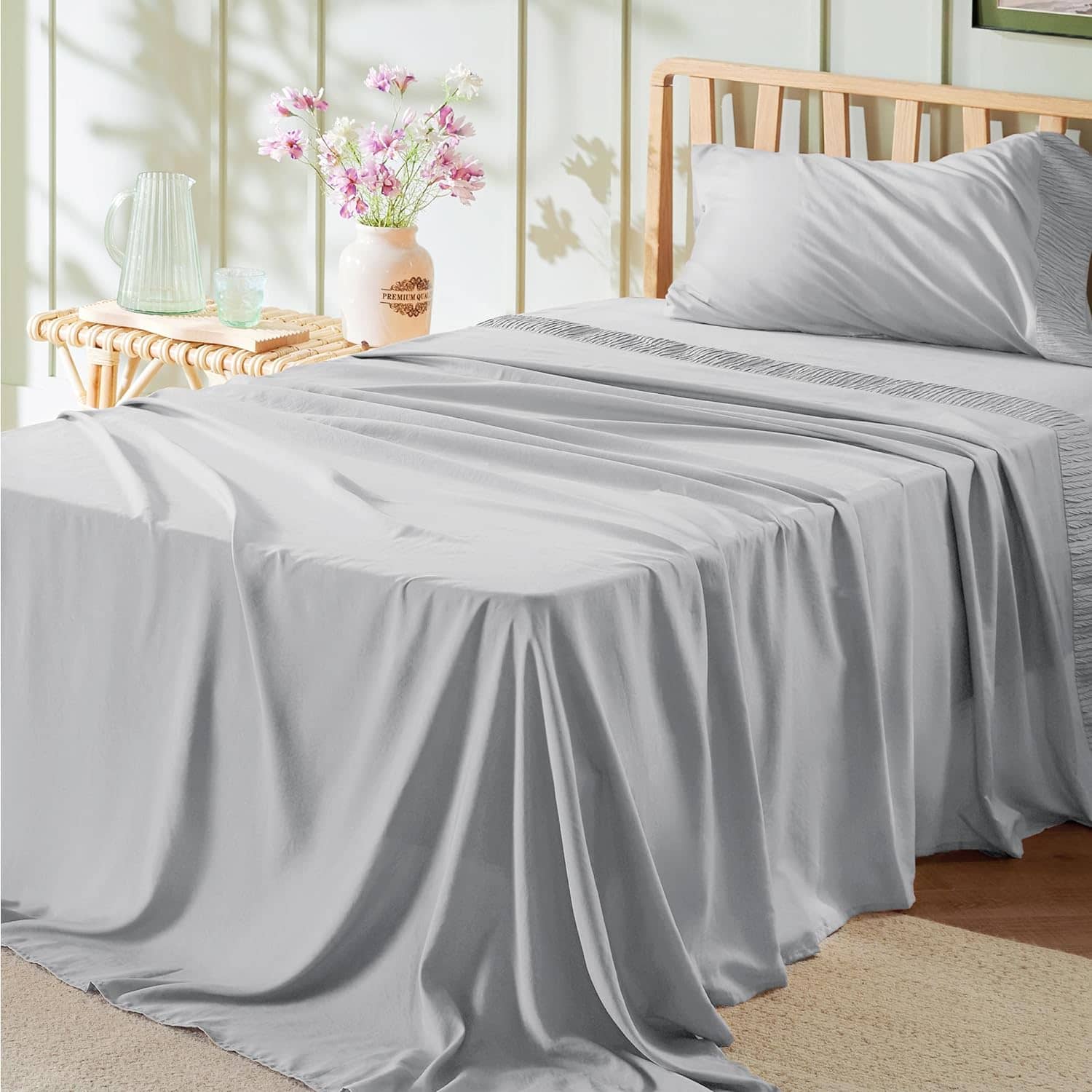 Ruched Sheet Set-2