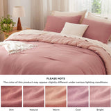 Prewashed Plain Comforter Set