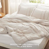 Bedsure Rainbow Stripe Comforter Set