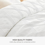 Bedsure Puffy Jacquard Comforter Set