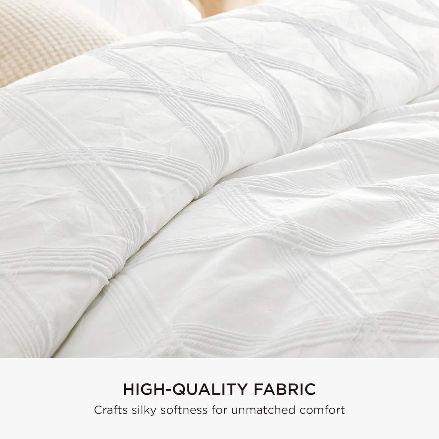 Puffy Jacquard Comforter Set