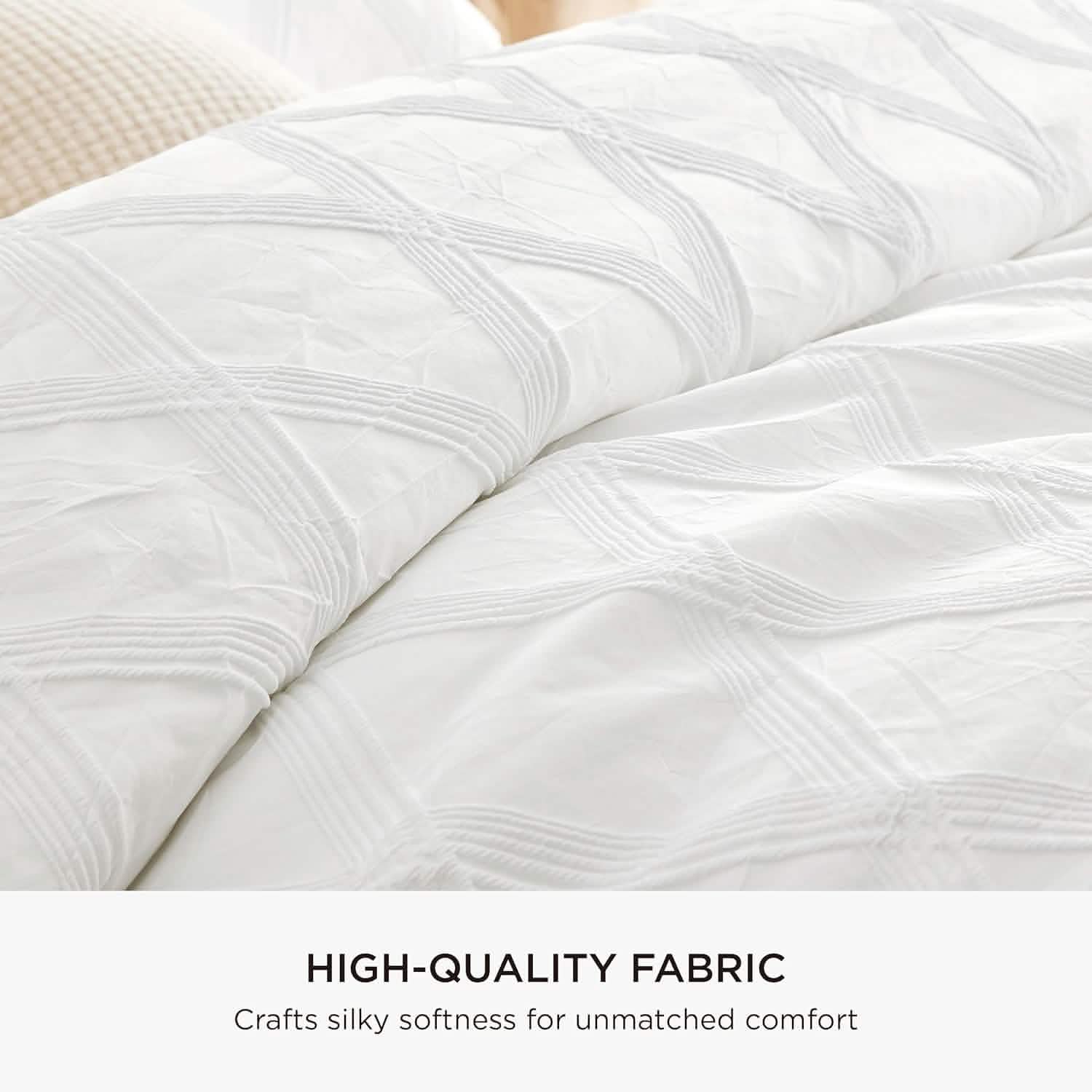 Puffy Jacquard Comforter Set