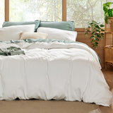 Bedsure Lyocell-Cotton Blend Prewashed Duvet Cover Set