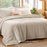 Washed Cotton Linen Blend Quilt Set